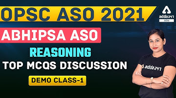 OPSC ASO 2021 | Reasoning Class 1 | Important Questions