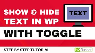 How To Show And Hide Text In A WordPress Post Using Toggle Effect