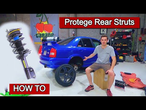 How To: Replace Mazda Protege Rear Struts