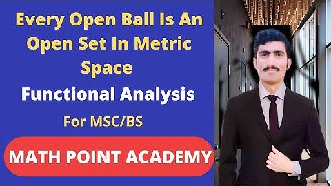 Every Open Ball Is Open Set In Metric Space || Proof In Urdu/Hindi  || Lect#9 By MATH POINT ACADEMY