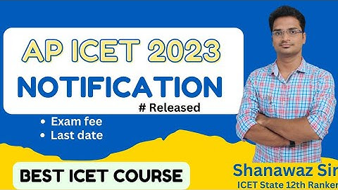 AP ICET 2023 Notification వచ్చేసింది || వెంటనే Apply చేసుకోండి ||