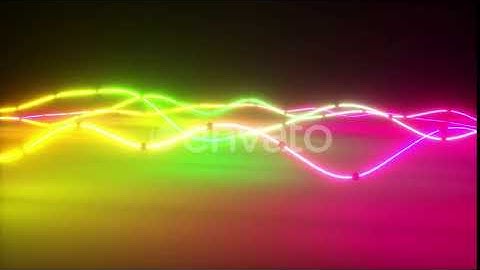 Colorful Bright Neon Glowing Graphic Equalizer | Motion Graphics - Envato elements