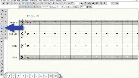 Entering Notes in the Cello Staff - Simple Entry Point and Click