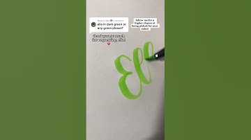 writing names in calligraphy pt. 671! #ella #shorts