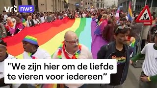 Brussels Pride lokt tienduizenden demonstranten naar de hoofdstad