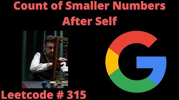 COUNT OF SMALLER NUMBERS AFTER SELF | LEETCODE 315 | PYTHON BINARY SEARCH SOLUTION