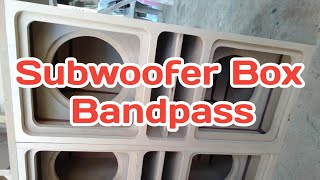 Subwoofer Box for 10" |bandpass| diy car audio| Making a Car Subwoofer Box