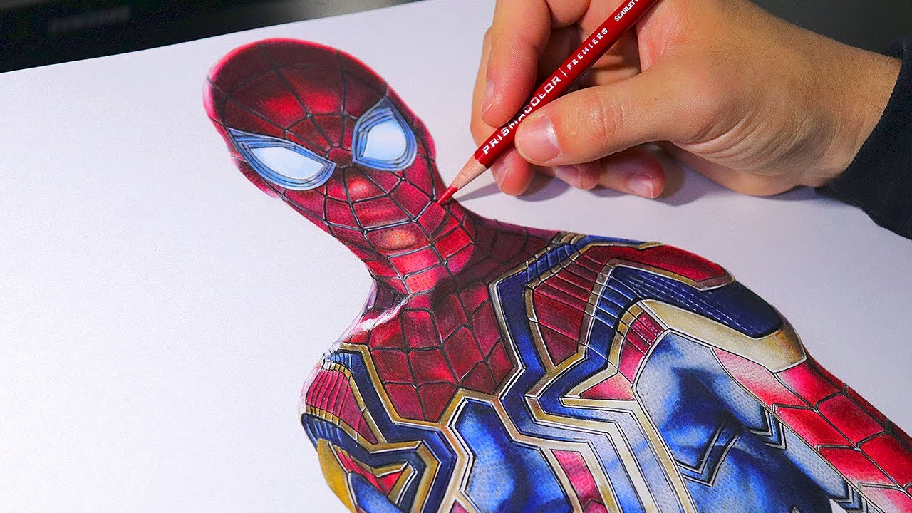 How to draw Spiderman 