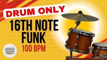 100 BPM | Guitar Backing Track – Tight 16th Note Funk Drum Groove