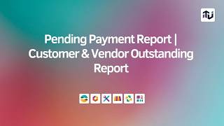 Odoo Pending Payment Report | Customer & Vendor Outstanding Invoice Reports