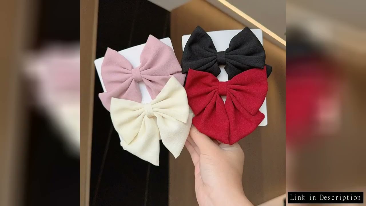 2PCS/Lot Solid Color Grosgrain Ribbon Hair Bows Boutique Hair Clip For Girls Hairgrips New Headwear