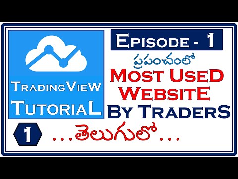 TRADINGVIEW TUTORIAL in TELUGU | Episode-1 | Basic Usage | Stock Market Badi |