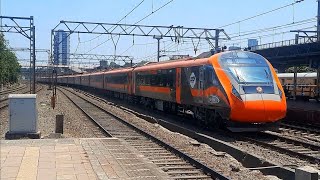 Saffron Vande Bharat express !! 22962 Ahmedabad Mumbai VB skipping Dadar 🔥