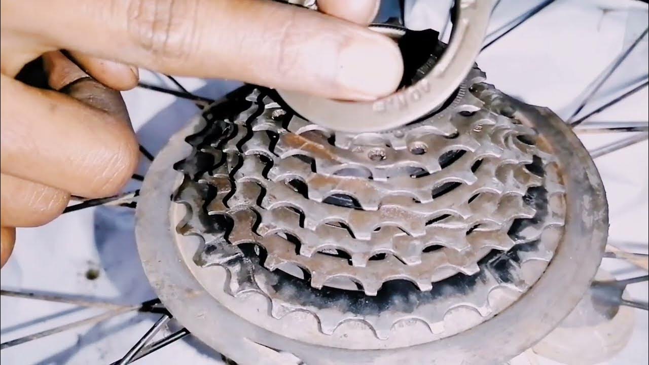 Bicycle Freewheel Disassembly/Assembly / Clean sprockets/ Clean Gear