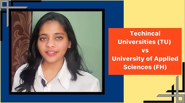 TU vs FH | Study in Germany | MS in Germany