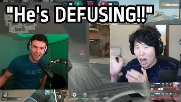 SEN Tarik & Disguised Toast Reacts to 1v5 "NINJA DEFUSE" on DSG...