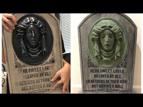 Madame Leota Tombstone Makeover / Spirit Halloween 2023 - YouTube