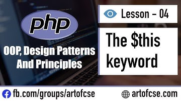 Object Oriented PHP Bangla Tutorial - 04 The $this Keyword