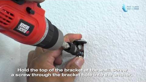 Peacock Bracket for shelves installation manual from Fab Glass and mirror