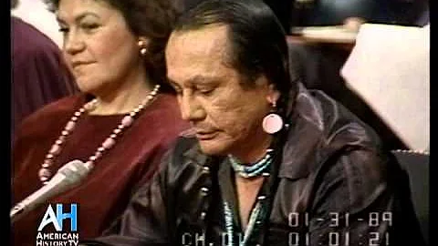 1989 - American Indian Activist Russell Means test...