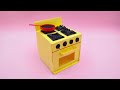 DIY Paper oven | How to make mini paper stove | dollhouse kitchen