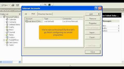 micfo | how to create an email account in Outlook 2000
