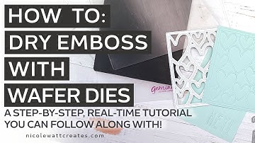 How to: Dry Embossing with Dies | Card Making, Mixed Media & Craft Techniques