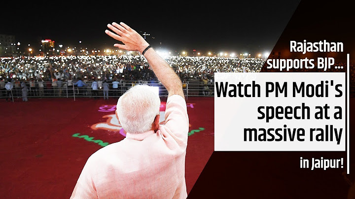 PM Modi addresses Public Meeting at Jaipur, Rajasthan