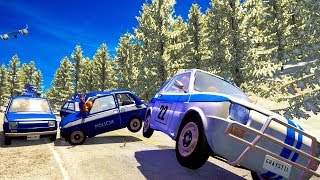HIGH SPEED POLICE CHASES GONE BAD!  BeamNG Drive Crash Test Compilation Gameplay