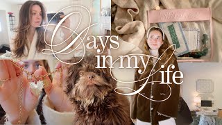 VLOG ♥︎ new puppy, needlepoint, RTR haul, skincare &amp; makeup