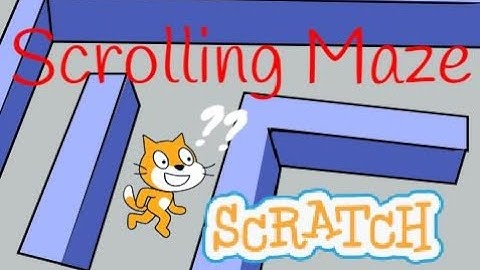 Scratch Tutorial | Scratch Scrolling Maze Game | Scratch how to make a maze game
