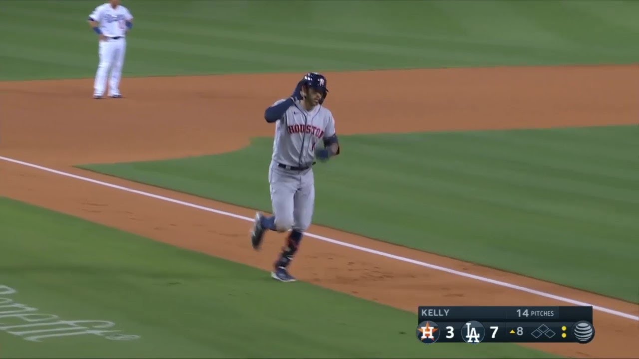 Carlos Correa Homers Off Of Joe Kelly But Does Not Make a Pouty Face