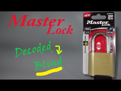 #321 Master Lock decoded ((BLIND))