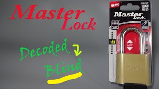 #321 Master Lock decoded ((BLIND))