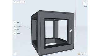 Shapr3D TimeLapse for Hollow Cube Structure