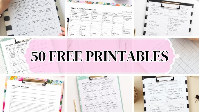 FREE Day Designer Planner Sheets for Daily, Weekly & Monthly Planning + Productivity & Goal Setting! - YouTube free-day-designer-planner-sheets-for-daily-weekly-monthly-planning-productivity-goal-setting-youtube
