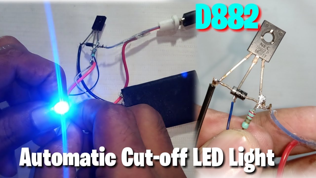How to Make Automatic cut off light emergency light automatic power