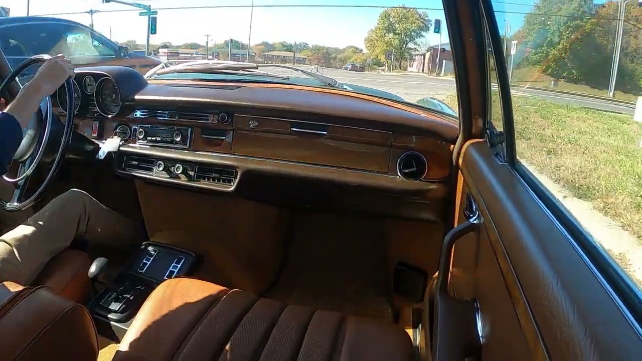 Driving the 1973 MERCEDES BENZ 300SEL SEDAN