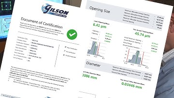 Gilson Verification of New Test Sieves and Screen Trays
