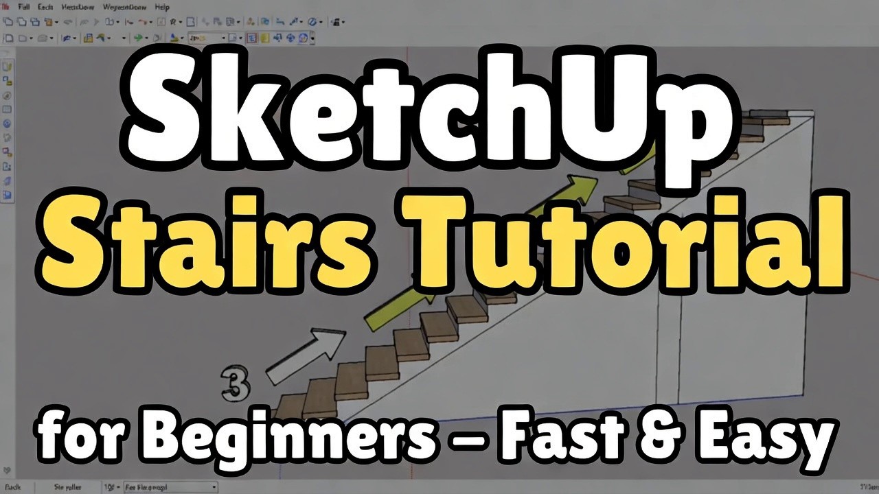 SketchUp Stairs Tutorial for Beginners (Fast & Easy) - YouTube