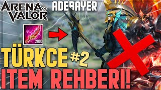 BU VİDEOYU İZLEMEDEN İTEM DİZMEYİN! | Arena of Valor - AdeBayer Türkçe İtem Rehberi 2.Bölüm & RoV