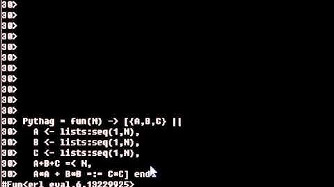 Try Erlang #2 - Pythagorean Triplets