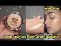 Reviewdemo of maybelline master chrome highlighter  best highlighter for indian skin tone