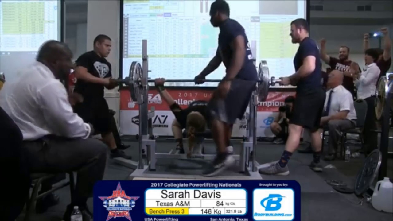 Sarah Davis 2017 USAPL Collegiate National Championships 84kg