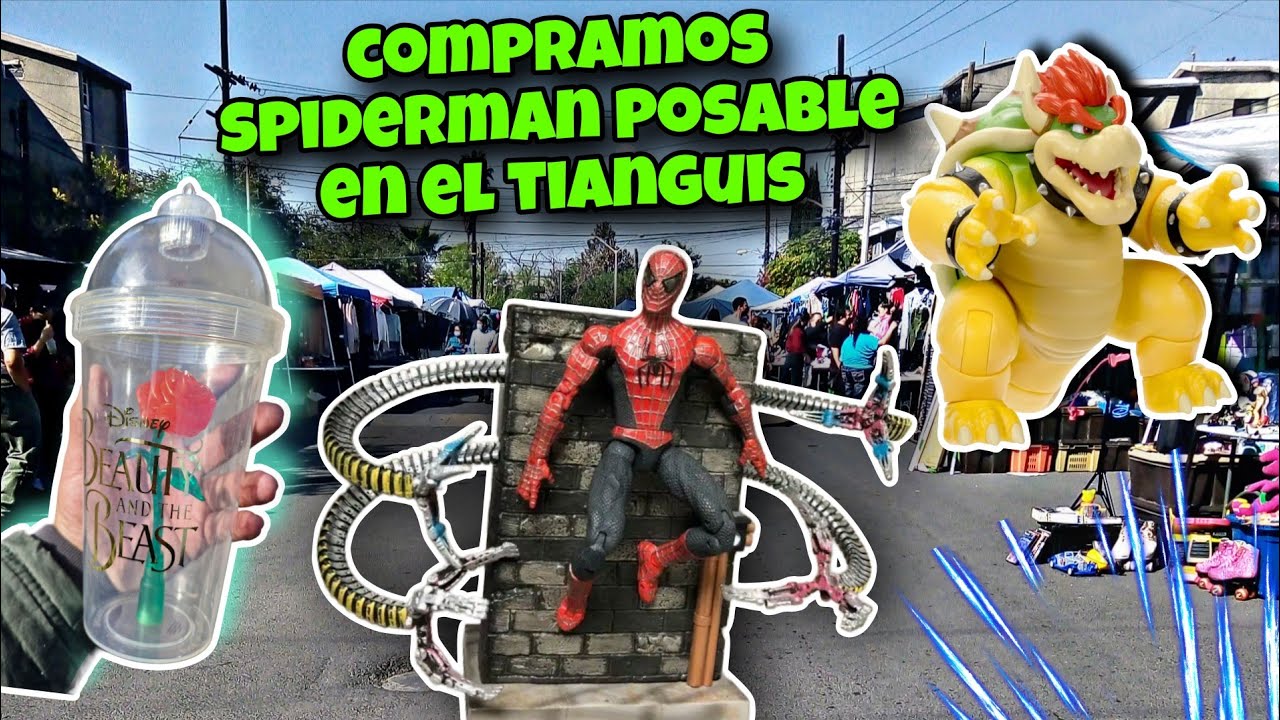  Hallazgos del tianguis figura Bowser y spiderman/muchos coleccionables sorpresa #swapmeet #tianguis
