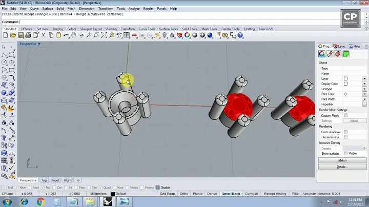 How to make collet in Rhino || Round diamond colle...