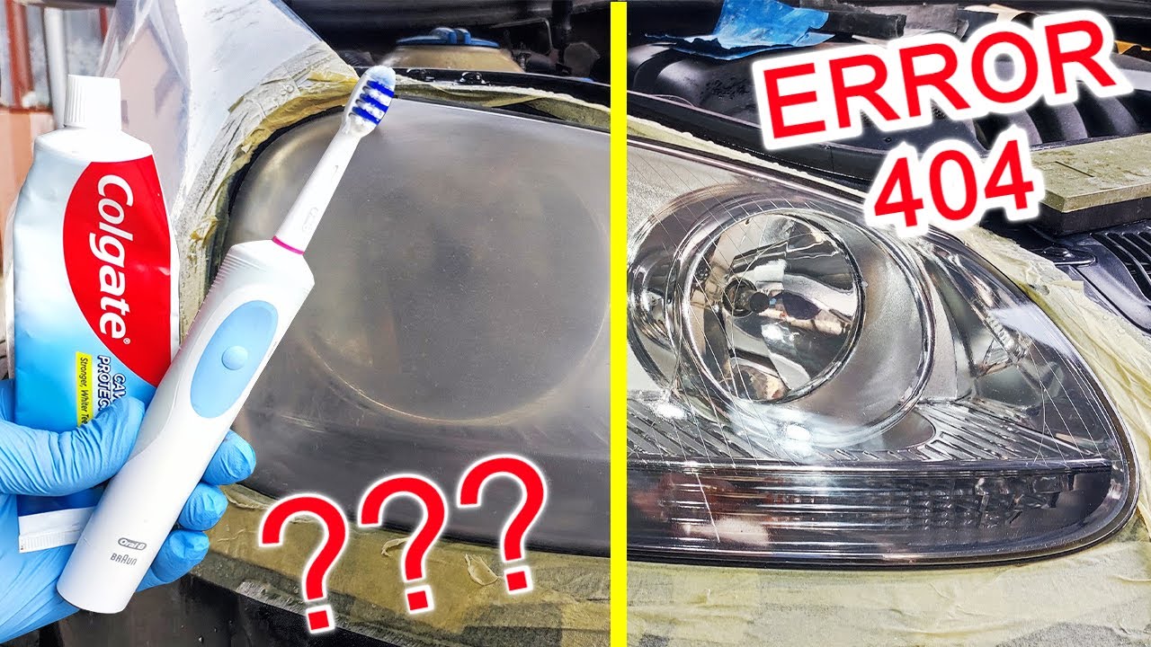 Restoring Headlights with TOOTHPASTE and an Electric Toothbrush? YouTube
