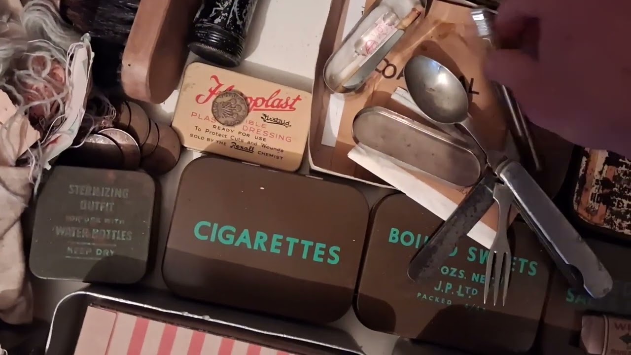 British ww2 personal kit in the mancave