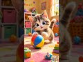 “बिल्ली मौसी 🐱 म्याऊँ-म्याऊँ | Cute Cat Rhyme for Kids 😺 #shorts”