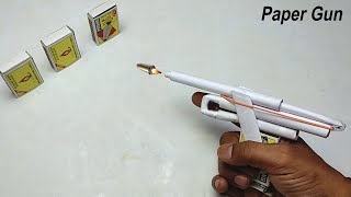 Paper gun | matchbox gun with bullets | पेपर और माचिस से बंदूक बनाओ